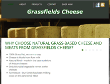 Tablet Screenshot of grassfieldscheese.com
